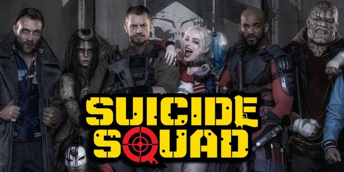 IN SQUAD WE TRUST?: A bunch of cool cats. And Will Smith. Hey! Who's that reptilian dude on the right? Possibly my fave Squad member already...